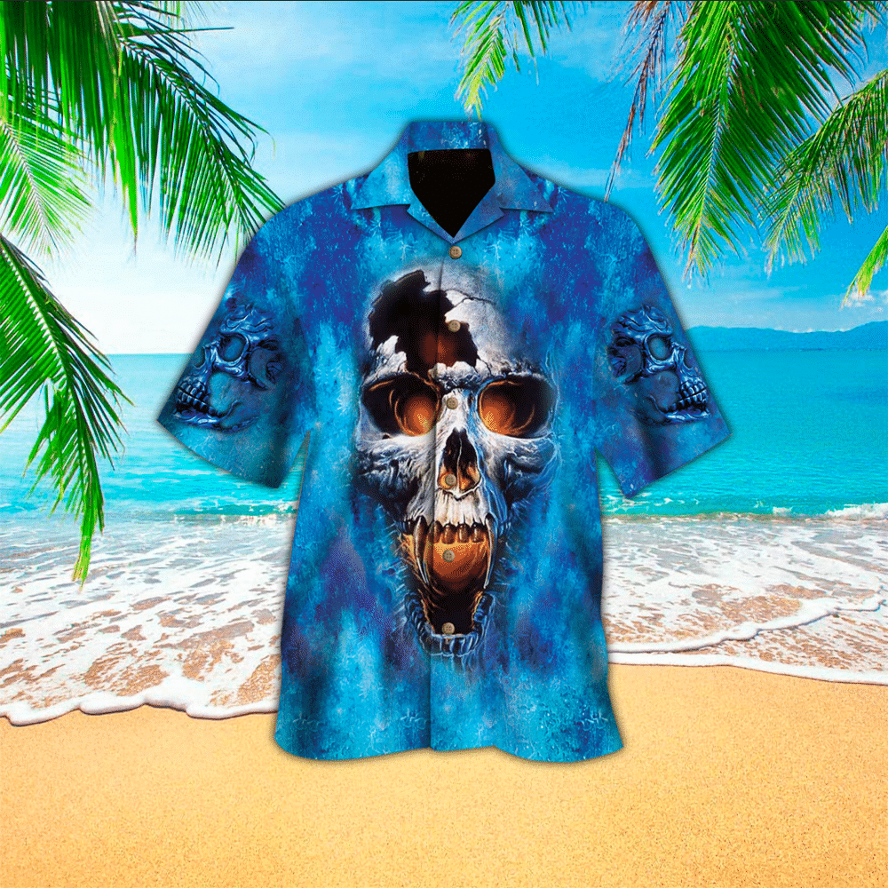 Skull Hawaiian Shirt, Gift For Skull Lovers, Hawaiian shirt for Men, Women, Adult HO2925