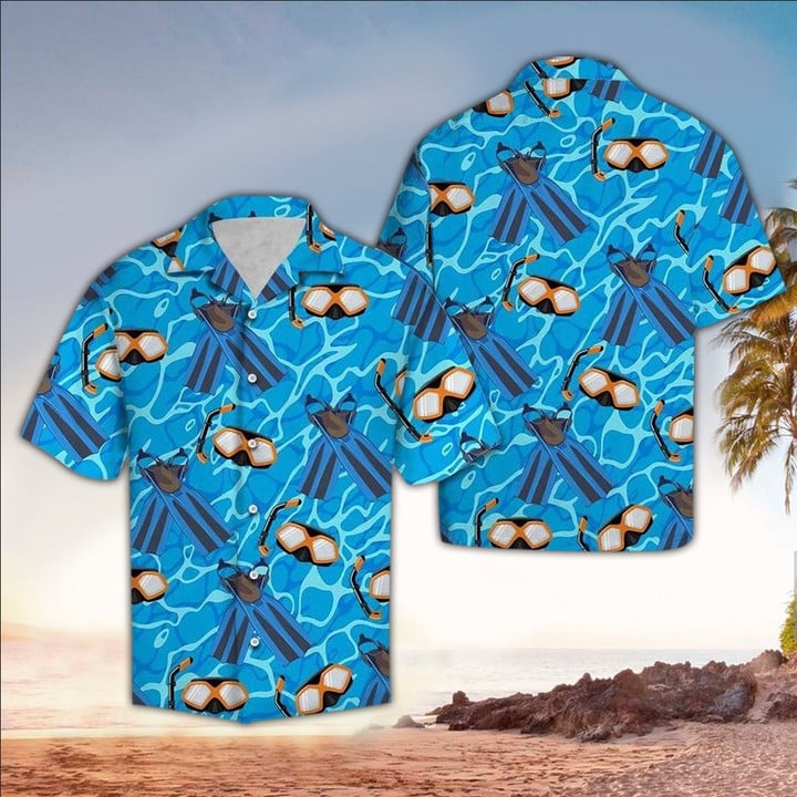 Scuba Hawaiian Shirt, Scuba Lover Gifts, Perfect Gift Ideas For Scuba Lover HO3448