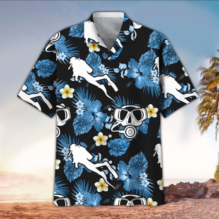 Scuba Hawaiian Shirt for men and women, Scuba Shirt For Scuba Lover, Perfect Gift Ideas For Scuba Lover HO3449