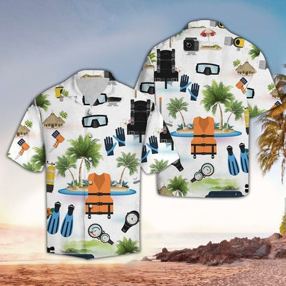 Scuba Hawaiian Shirt for men and women, Scuba Shirt For Scuba Lover, Perfect Gift Ideas For Scuba Lover HO3449