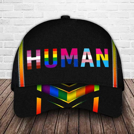 Human Bisexual Baseball Lgbt Cap, Transgender Pride Cap, Trans 3D Classic Cap CO0215