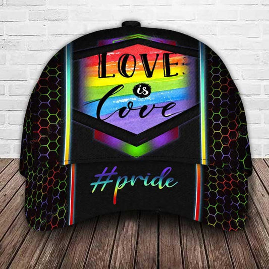 LGBT Pride Classic Cap, Love Is Love Pride Baseball Cap For Gaymer, Ally Support LGBT Cap CO0210