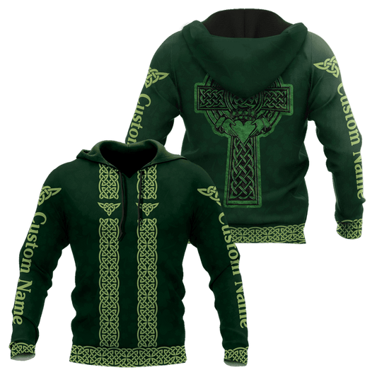 Customized Name Irish Saint Patrick's Day 3D All Over Printed Shirts, Give Heart For Queen Shirt PO0231