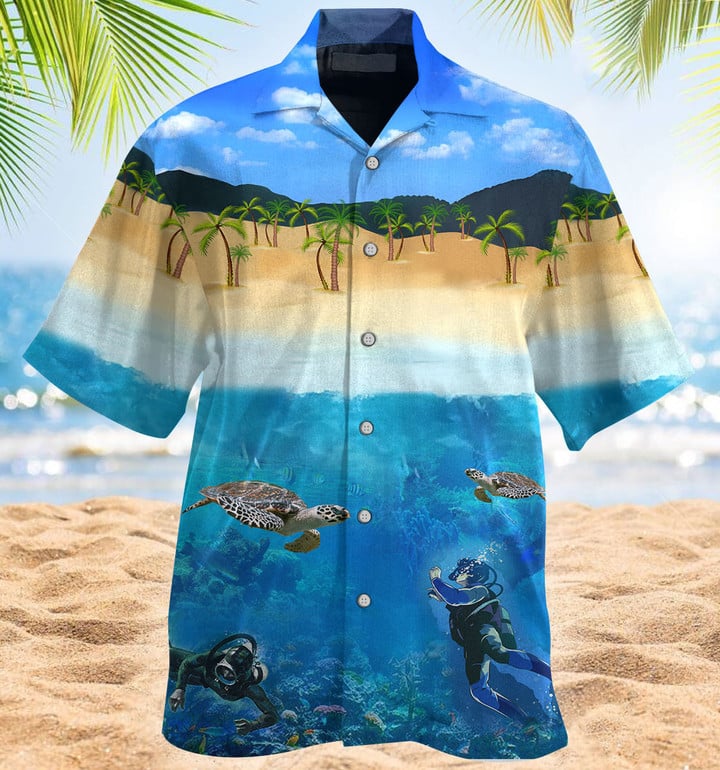 Scuba Hawaiian Shirt, Scuba Lover Gifts, Perfect Gift Ideas For Scuba Lover HO3448