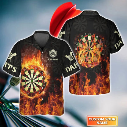 One More Dart Personalized Name 3D Hawaiian Shirt For Darts Player, Gift For Darts player HO4208