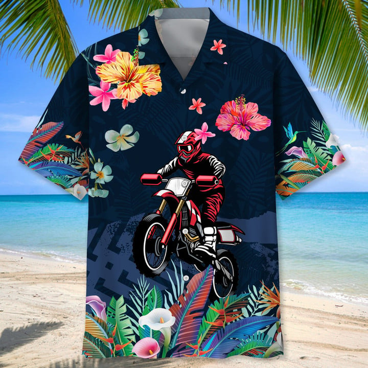 Motocross Racing Dirt Bike Hawaiian Shirt sold