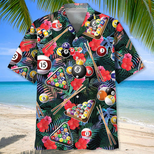 Lasfour Billiard Tropical Hawaiian Shirt BIA0837