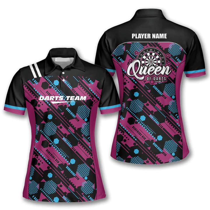 Lasfour Queen of Darts 4 Personalized Name 3D Shirt DMA0330