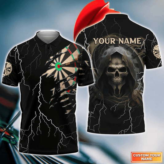 Lasfour Reaper Dartboard Thunder Personalized Name 3D Shirt DMA0307