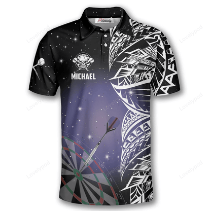 Lasfour Night Sky Darts Personalized Name And Team Name 3D Shirt DMA0202