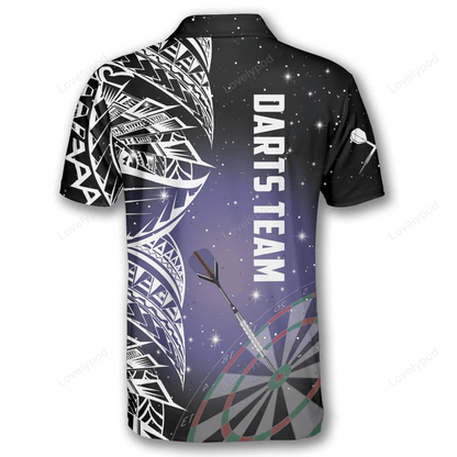 Lasfour Night Sky Darts Personalized Name And Team Name 3D Shirt DMA0202