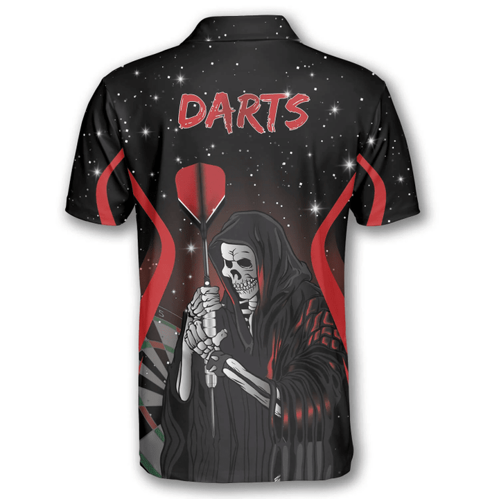 Lasfour Darts Grim Reaper Stars Personalized Name 3D Shirt DMA0261