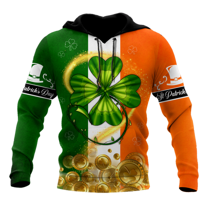 Shamrock Gold Coin Drink Beer 3D Shirt, St Patrick's Day Shirt, Irish Shirt, Lucky Shirt, Drinking Shirts, Let's Day Drink PO0296