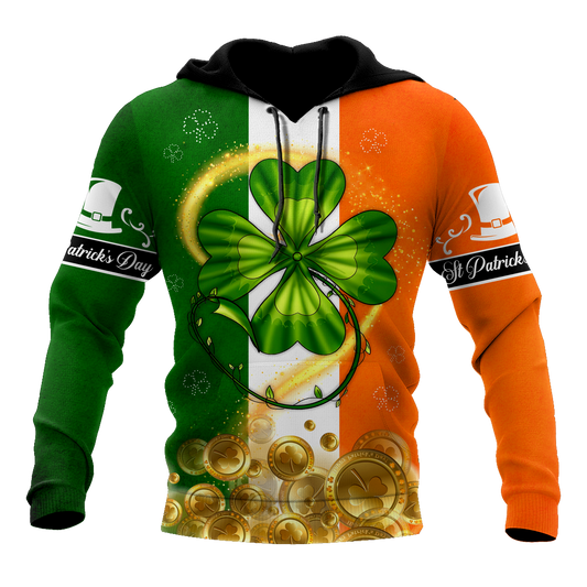 Shamrock Gold Coin Drink Beer 3D Shirt, St Patrick's Day Shirt, Irish Shirt, Lucky Shirt, Drinking Shirts, Let's Day Drink PO0296