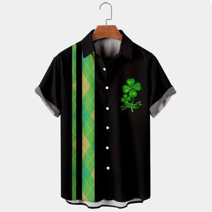 Love Patrick Day Gnomes Hawaiian Shirt, St. Patrick's Day Shirt, Shamrock Lucky Lip Hawaiian Shirt PO0076