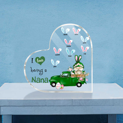 Personalized Nana Gnomes Acrylic Plaque, Nana Gnomes Plaque Desk Decoration, Custom Grandma Desk Decor MI0505