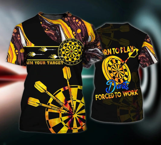 Lasfour Personalized 3D All Over Printed Born To Play Darts Shirt DMA0459