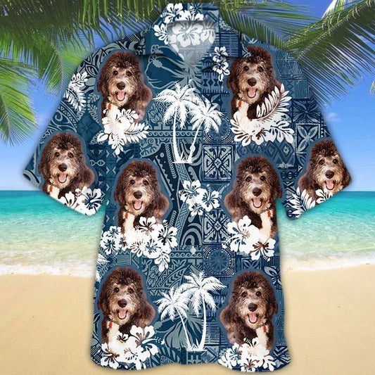 Bernedoodle Hawaiian Shirt, Hawaiian Dog Shirts For Dad, 3D Full Print Hawaii Dog Shirt For Mom MI0309