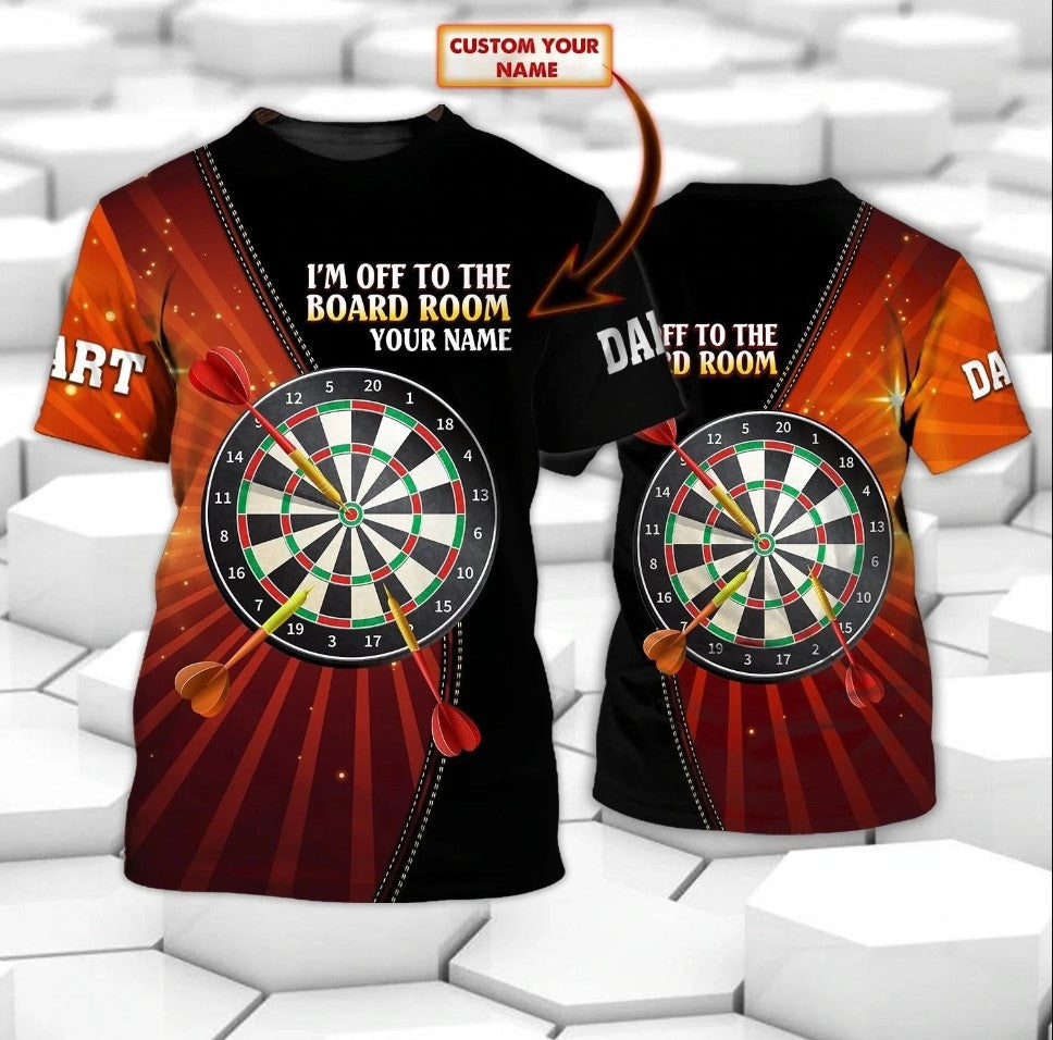 Lasfour Personalized 3D All Over Printed I'm Off To The Board Room Dart Shirt DMA0458
