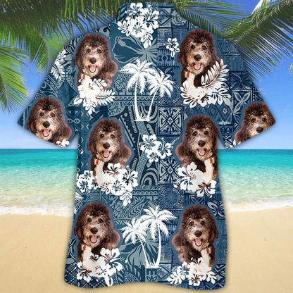 Bernedoodle Hawaiian Shirt, Hawaiian Dog Shirts For Dad, 3D Full Print Hawaii Dog Shirt For Mom MI0309