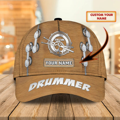 Custom Funny Baseball Full Print Drum Caps Hats, To My Boy Daughter Drummer Cap Hat, Drum Lover Gifts CO0137