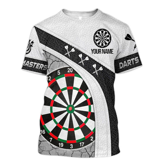 3D All Over Print Leather Pattern Dart Polo Shirt, Uniform for Team Dart, Dart Shirt DMO0145