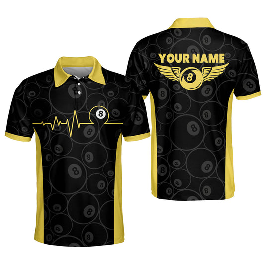 Funny 8 Ball Pool Billiard Polo Shirt BI0023