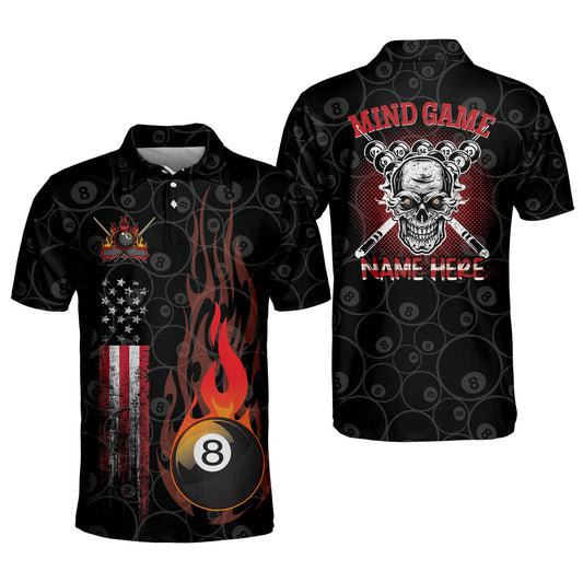 Skull Mind Game Billiard Polo Shirt BI0025