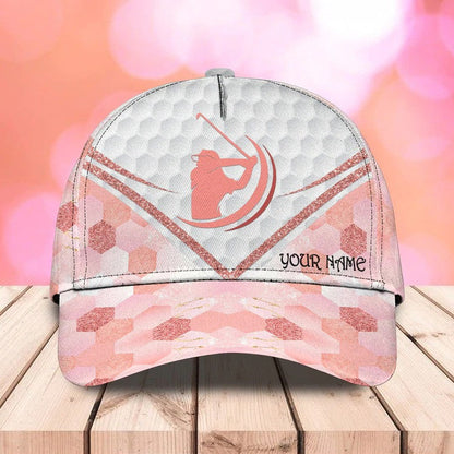 Personalized Swing Swear Repeat Golf Cap for Women, 3D Classic Cap All Over Print for Golf Women Player CO0009