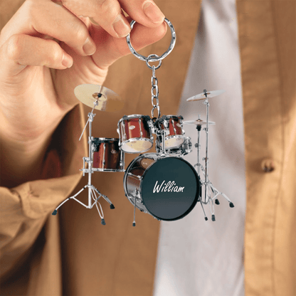 Drums Styles Colorful Drums Personalized Acrylic Keychain - Gift For Drummer KO0179