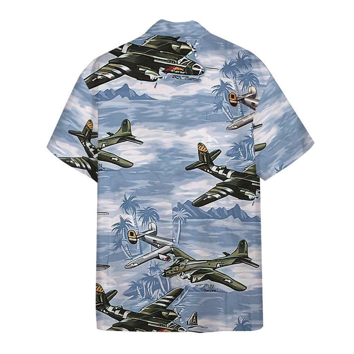 3D Aircrafts Custom Hawaii Shirt, Hawaiian Shirts for Men Short Sleeve Aloha Beach Shirt HO3273