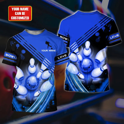 Custom 3D Bowling TShirts Unisex BOT0007