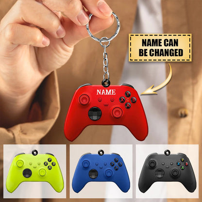 Personalized Xbox Playstation Gamer Custom Shaped Flat Acrylic Keychain KO0340