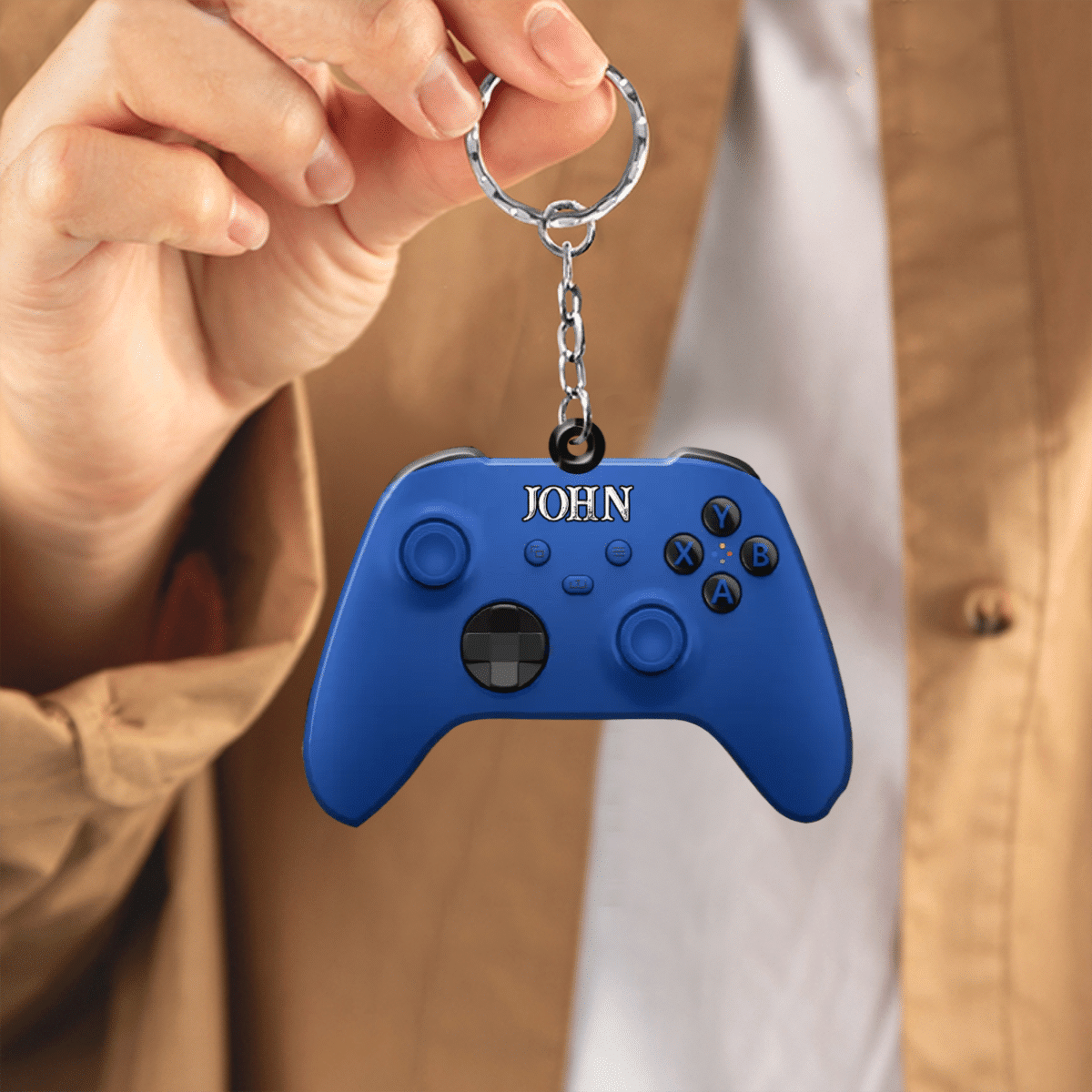 Personalized Xbox Playstation Gamer Custom Shaped Flat Acrylic Keychain KO0340