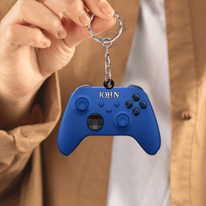 Personalized Xbox Playstation Gamer Custom Shaped Flat Acrylic Keychain KO0340