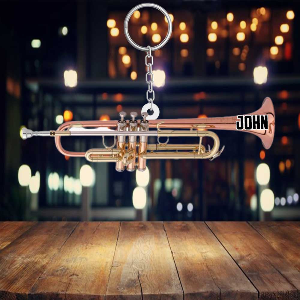 Personalized Cornet Instrument Acrylic Keychain for Cornet Lovers Accessories for him KO0338