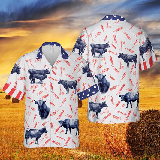 Happy Independence Day Theme Charolais Cattle Lovers All 3D Printed shirts HO3969