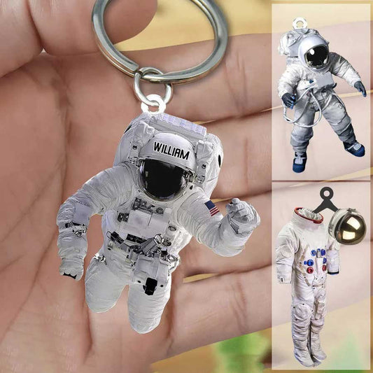 Personalized Astronaut Flat Acrylic Keychain for Astronaut KO0204