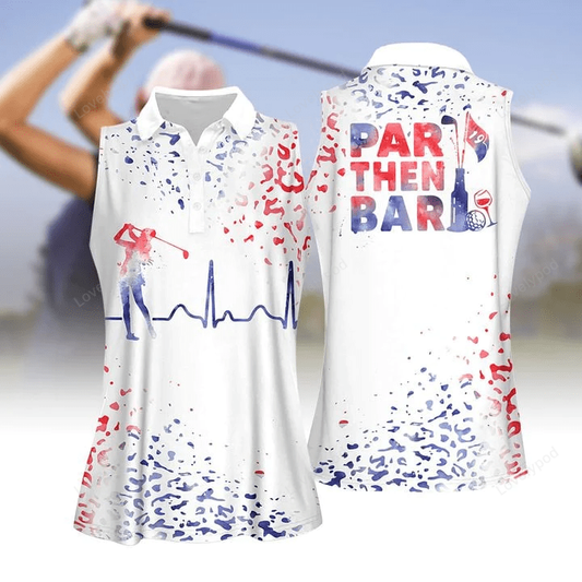 Watercolor leopard heart beat american par then bar women golf apparels GY0203