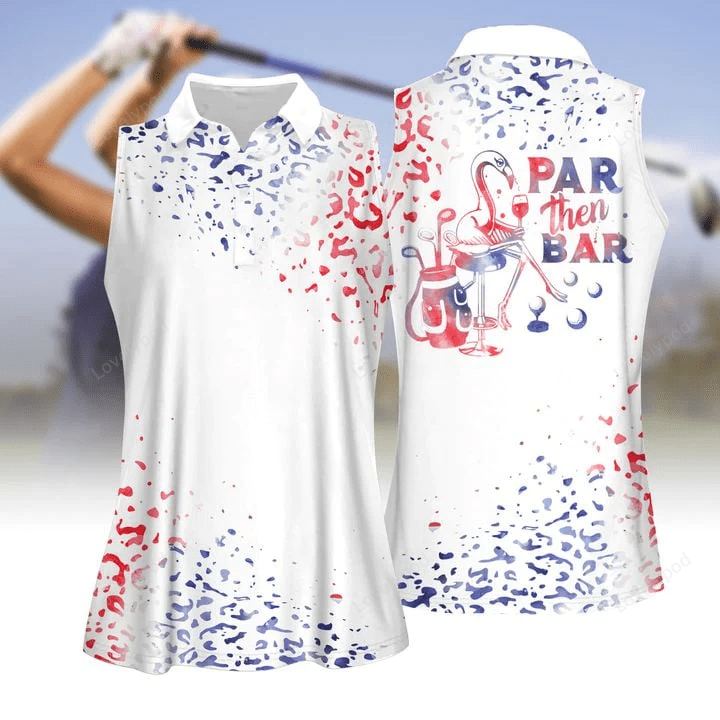 Watercolor leopard par then bar flamingo women golf apparel GY0026