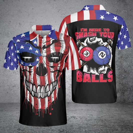 Lasfour US Flag Billiards Personalized 3D Shirt BIA0615