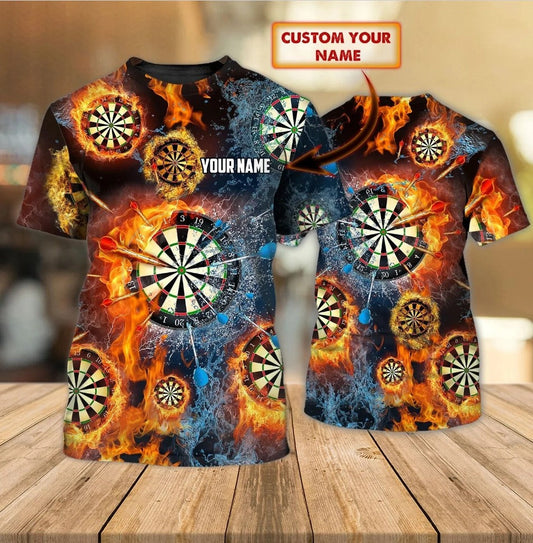 Lasfour Dart Personalized 3D All Over Printed Fire And Water Shirt DMA0453