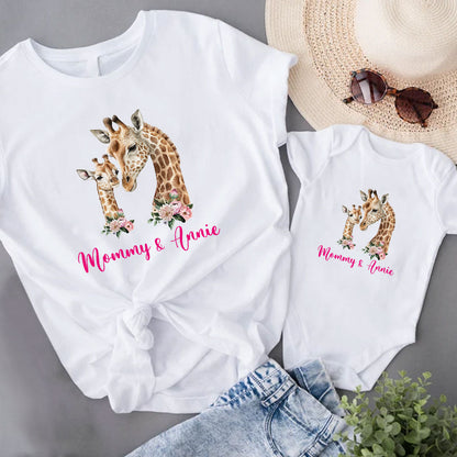 Personalized Mom And Daughter Matching Outfit Custom Name From Dad, Gift For New Mom In Mother's Day 2023 MI0238