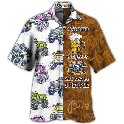 Beer I Like Beer And Jee Car Hawaiian Shirt Men Women Gift For Beer Day Party HO5319