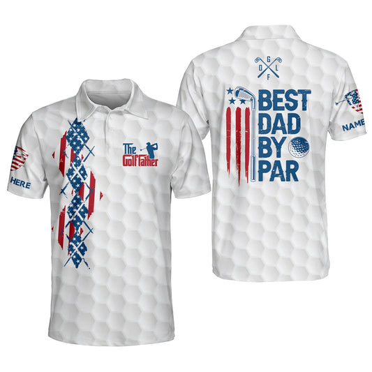 The Golf Father Best Dad By Par Golf Polo Shirt GM0096