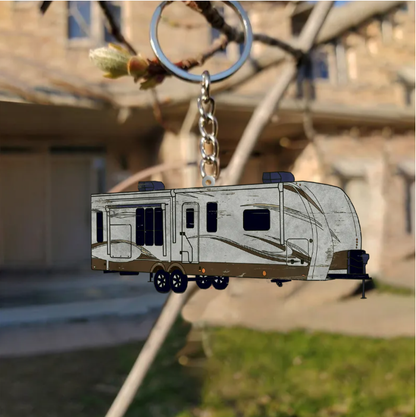 Camper RV Motorhome Travel Trailer Personalized Keychains, Campervan Owners, Motorhome Owners, Camper trailers Owners Gifts, Pickup Camper KO0226