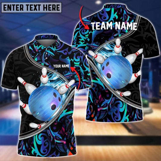 Custom Bowling Polo Shirts For Team BO0355