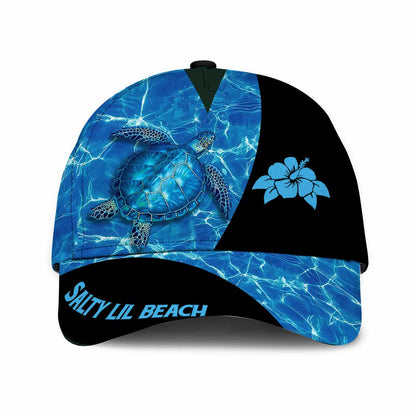 Salty Lil Beach Classic Cap Hat Turtle 3D Full Print Cap Hat CO0626