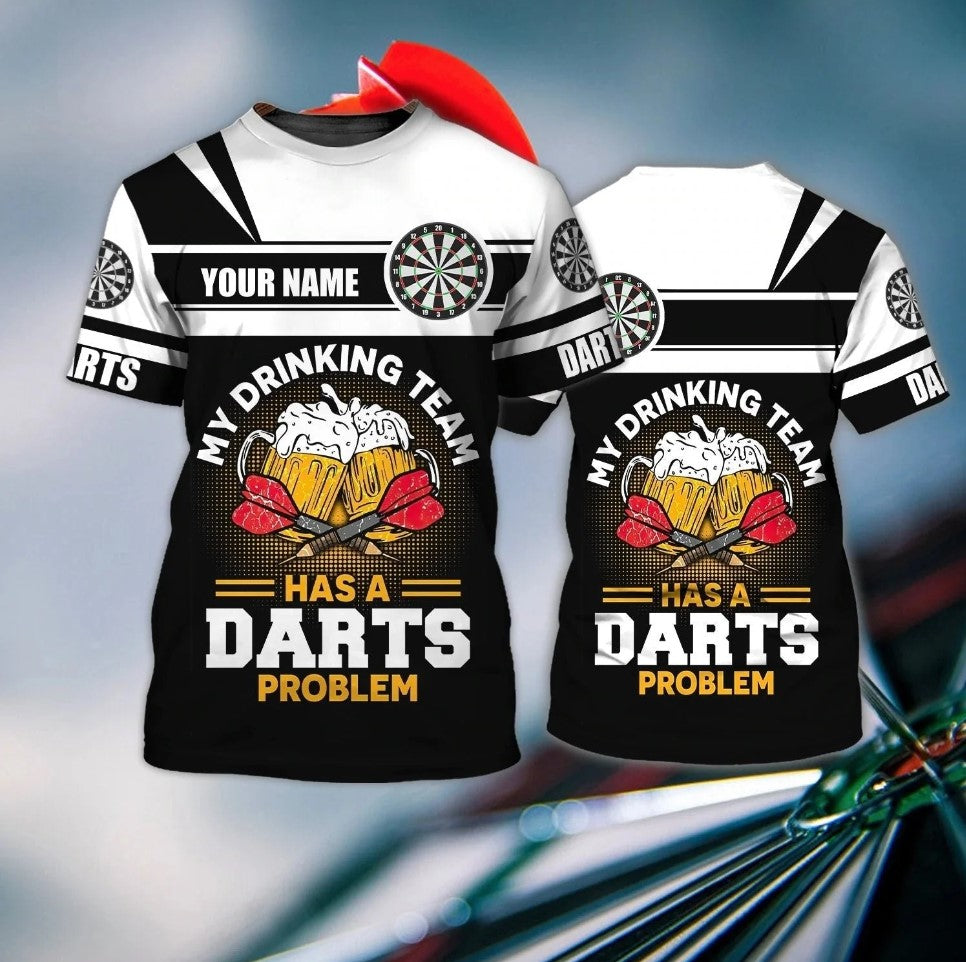 Lasfour Dart Personalized 3D All Over Printed Has Darts Problem Shirt DMA0445