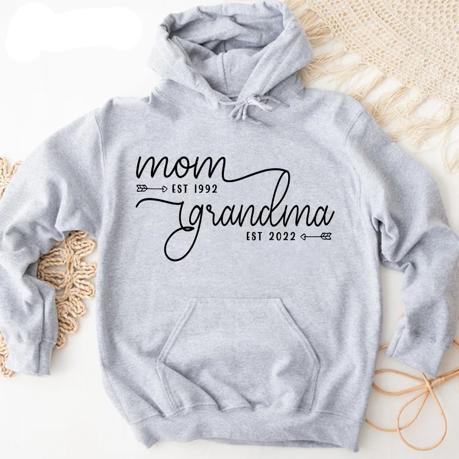 Mom Est Grandma Est Custom TH Hoodie MI0559